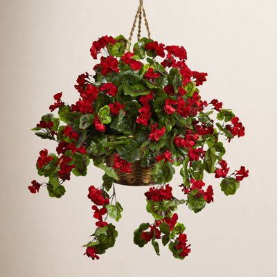 28" Geranium Hanging Basket