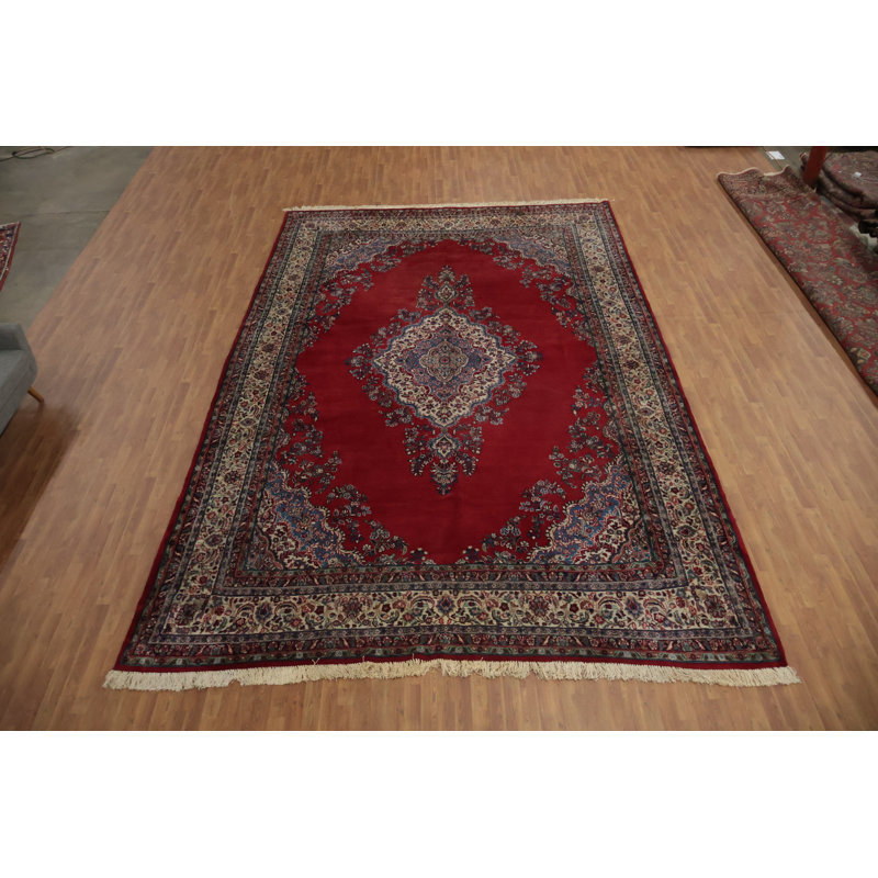 Tapis traditionnel richement coloré 11 x 17 avec motifs traditionnels