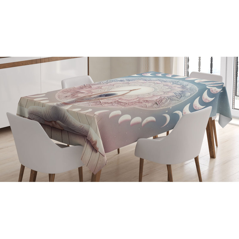 Westphalia Rectangle No Pattern Microfiber Tablecloth, 70" Rectangle