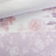 2 pièces Housse de couette en microfibre à motif floral simple / simple TG, doux et romantique, lavable à la machine, fermeture à boutons avec imprimé, rose