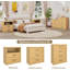 Commode 3 tiroirs en bois - Commode large pour chambre à coucher, salon ou bureau personnel-1418459962