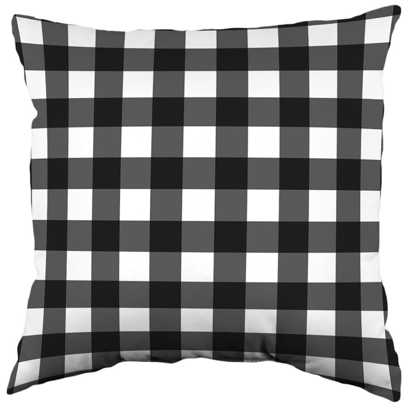 Coussin à double face 11Buffalo, Noir