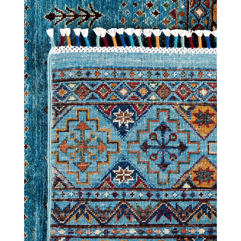 Tribal One-of-a-Kind Rectangle 9'1" X 12'7" Hand Knotted Area Rug