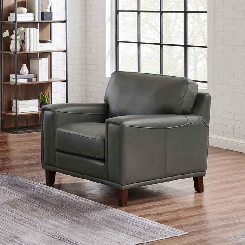 Fauteuil en cuir Hayward