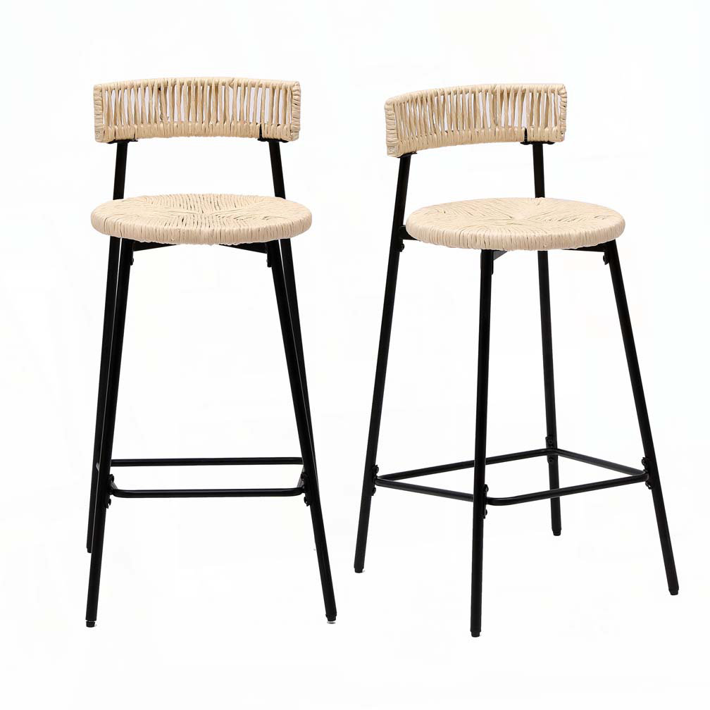 Bayou Breeze Handwoven Paper Rope Bar Stools - Wayfair Canada