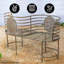 Banc de jardin en fer amateur