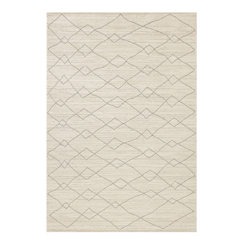 Tapis Maresia Lines, ivoire, Rectangle 6 pi 7 po x 9 pi 4 po