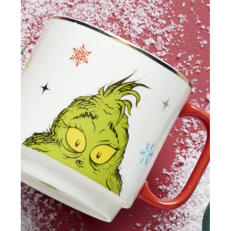 Merry Grinchmas Stackable Mugs, Set of 4