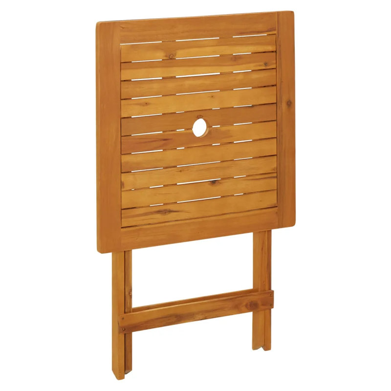 Table basse pliable Fieldbrook, Chêne, L 23,6 po x L 23,6 po x H 29,5 po
