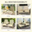 Banc de jardin Outsunny