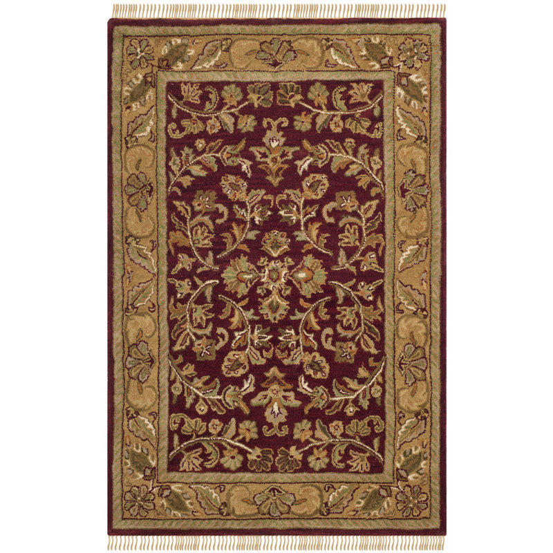 Gorham Hand Tufted Wool Oriental Rug, Rectangle 4' x 6'