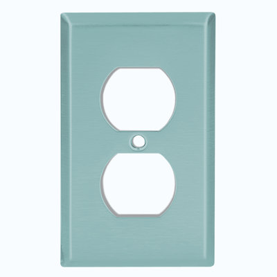 No Subject 1 - Gang Duplex Outlet Standard Wall Plate