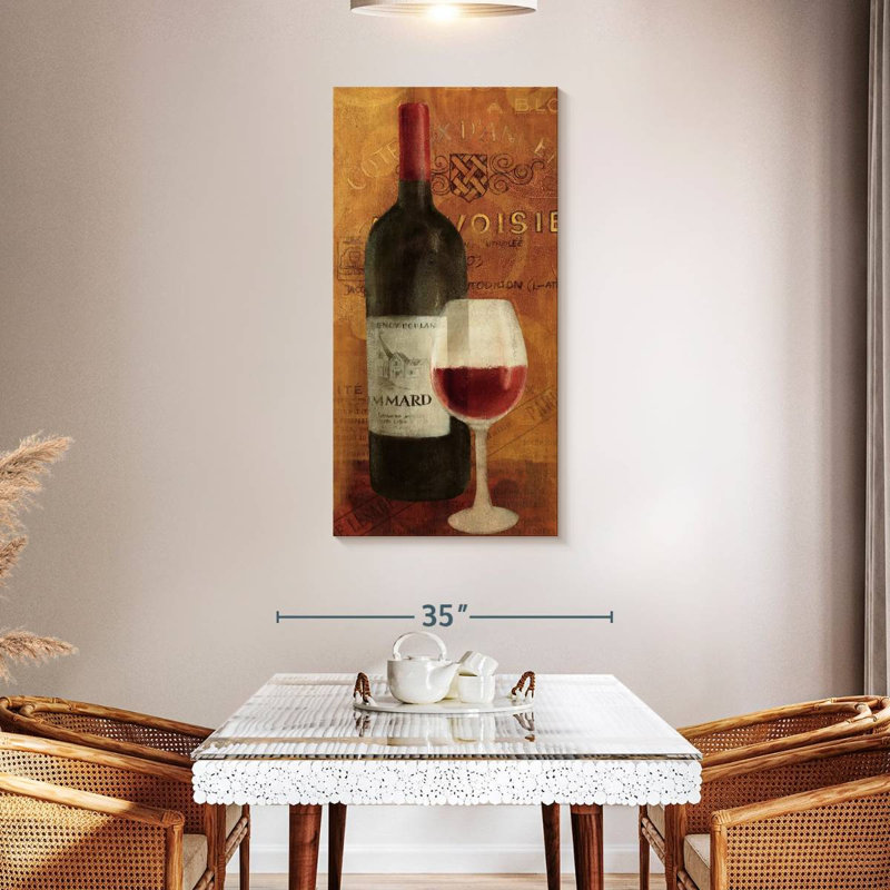 Vin Rouge Panel, 48" H x 24" W