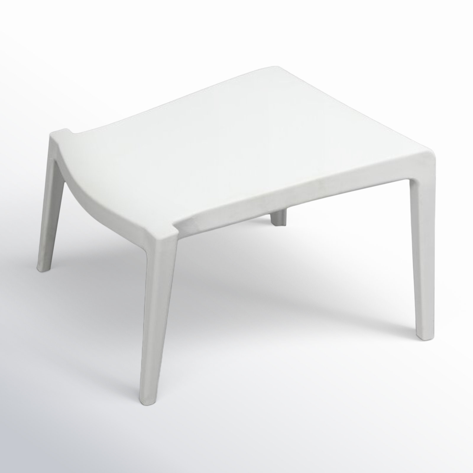 Marti Outdoor Ottoman, White