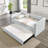 Twin Size Upholstered Daybed with Pop-Up Trundle, USB Charging Port, and Side Storage Pockets.-2082792109