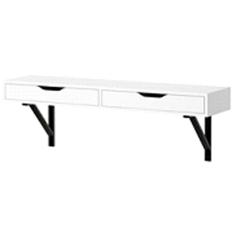 Solid Wood Base Floating Desk