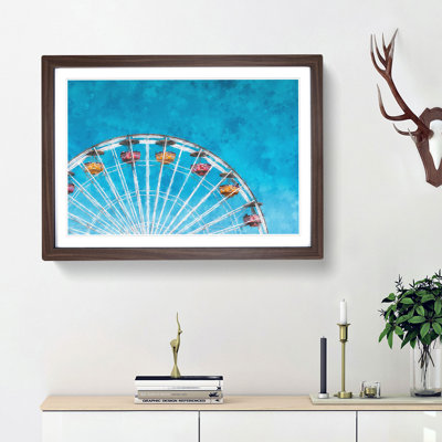 Santa Monica Pier Ferris Wheel - Picture Frame Painting Print