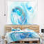 Tapisserie abstraite fractale bleu clair-28496404