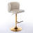 Furniture,Swivel Barstools Adjusatble Seat Height, Modern PU Upholstered Bar Stools with the whole Back Tufted, for Home Pub and Kitchen Island(Set of 2)-64068906-64068907