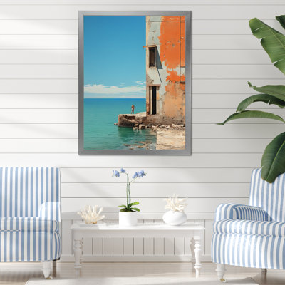 Bord de mer, minimalisme, photo III - art mural nautique et plage, salon