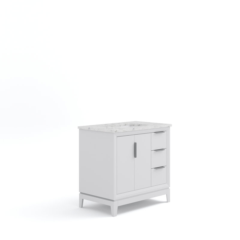 Ensemble de meuble-lavabo simple l 36 po Brooklane, Blanc