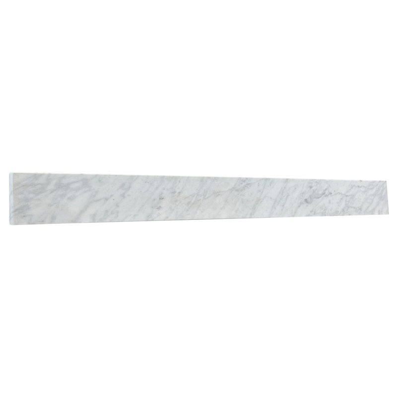 Dosseret en pierre 48 po, Marbre blanc jazz