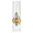 Refined Two-Light Ribbed Glass Bath Vanity Sconce-122467651