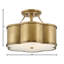 Plafonnier semi-encastré 3 lumières 18 po Chance-55175297
