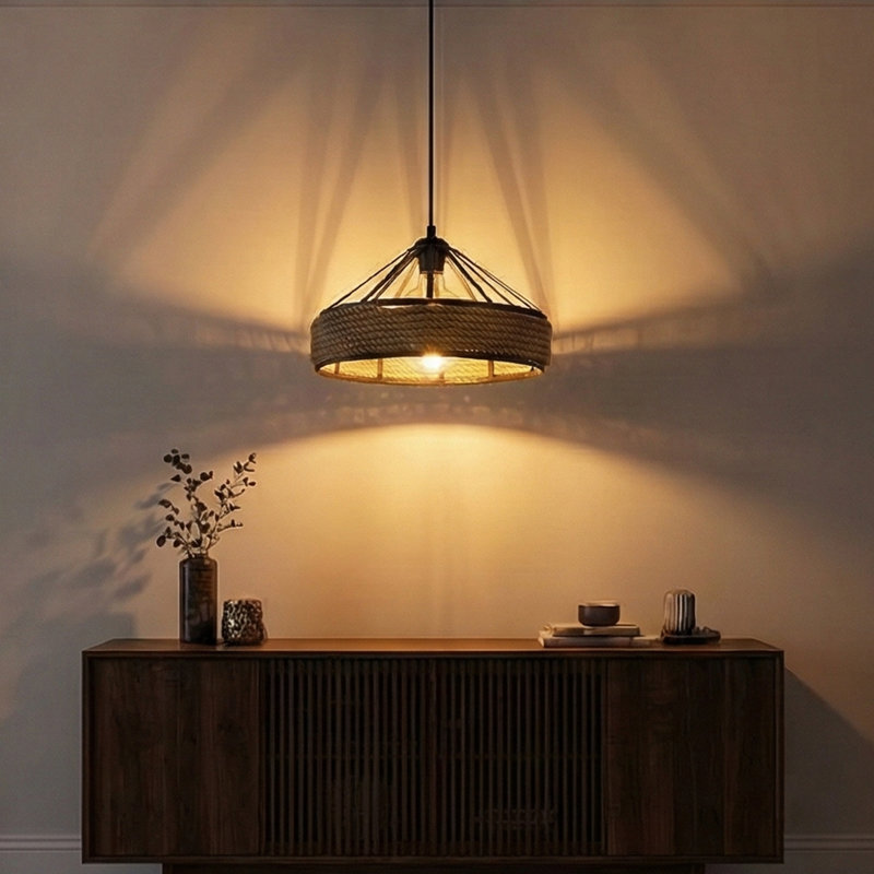 Metal Body Adjustable Height Single Pendant