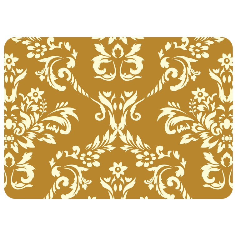 Wrought Studio Maryanne Print Absorbent Soft Non-Slip Kitchen Mat & Reviews