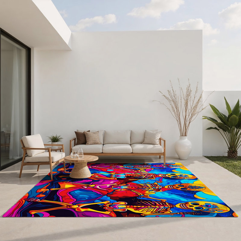 Stellar Fusion Indoor And Outdoor Area Rug, Rectangle 1'6" x 2'6"
