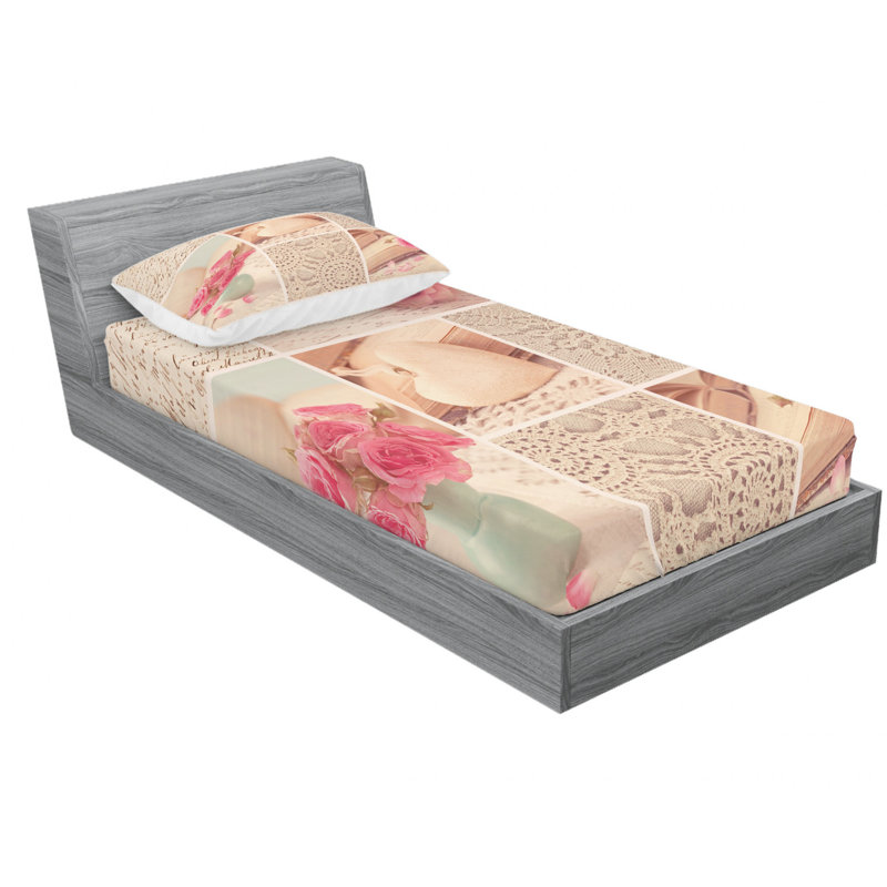 Microfiber Sheet Set, Twin Sheet Set with Fitted Sheet