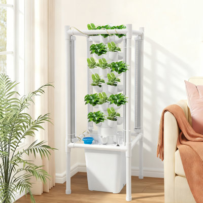 35-Site Hydroponic Growing System with LED Grow Lights