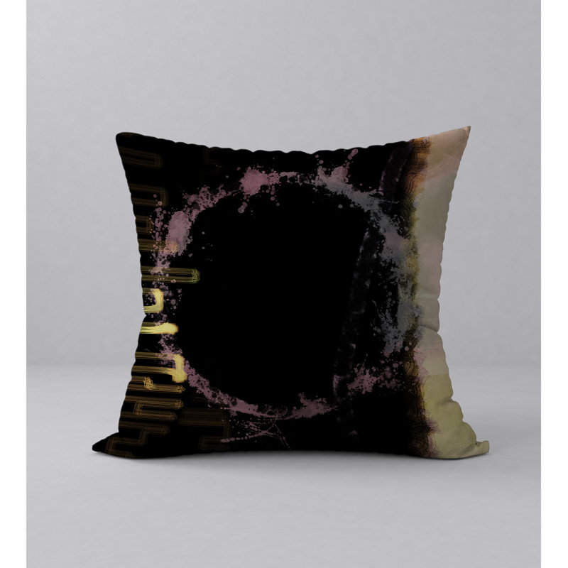 Abstract Reversible Throw Pillow, 18" x 18"