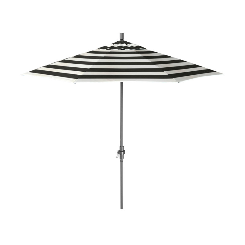 Parasol Candlewood 108, Cabana classique à rayures noires Sunbrella®