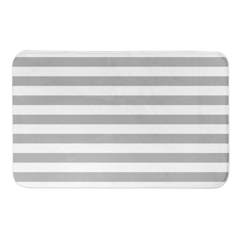 Tapis pour salle de bain Javion, gris