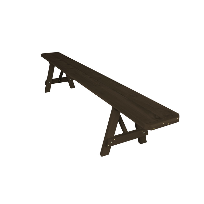 Banc en bois Guernsey, H 17 po x l 94 po x P 11 po, Noyer