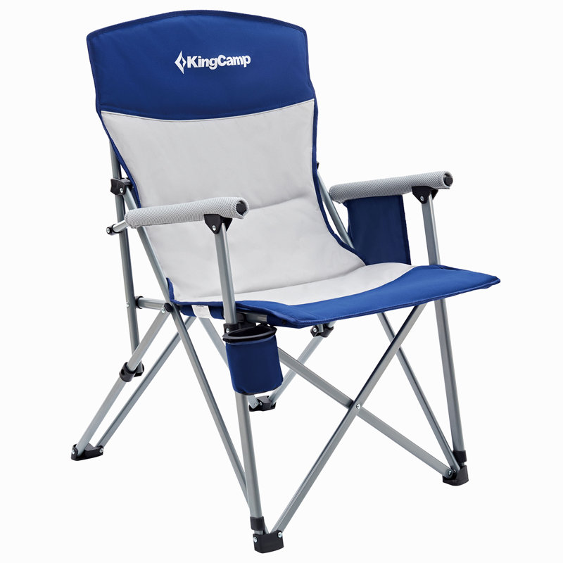 Folding Camping Chair, Blue/Grey