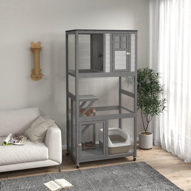 Maison d'extérieur en bois pour chat Catio