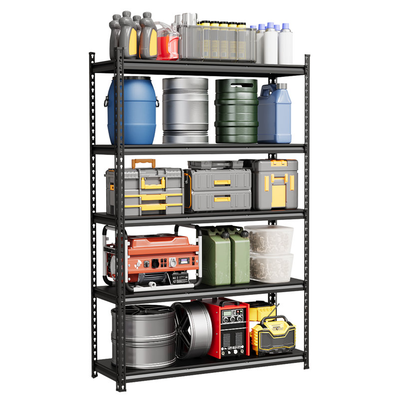 Étagère - Étagère en acier robuste et réglable, capacité de 770 lb, 3 tailles (36/48 po x P 16 po x 36/72 po), résistante à la rouille, tablettes sans outils, idéale pour le garage / entrepôt / sous-sol / bureau