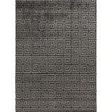 Windsom Geometric Area Rug in Charcoal