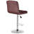 Sanya Swivel Upholstered Faux Leather Adjustable Height Counter Stool-205204793