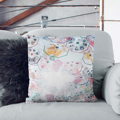 Floral Square Throw Cushion