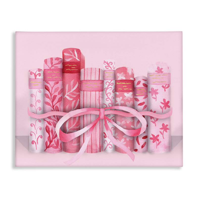 Toile rose pastel, par Nina Jacobs, H 16 po x l 20 po