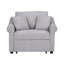 Fauteuil convertible en chenille avec dossier réglable, chaise longue 3 en 1 se transformant en lit, lit simple pour le salon-1672984584