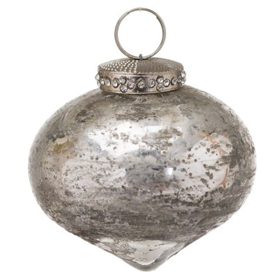 8cm Glass Bauble