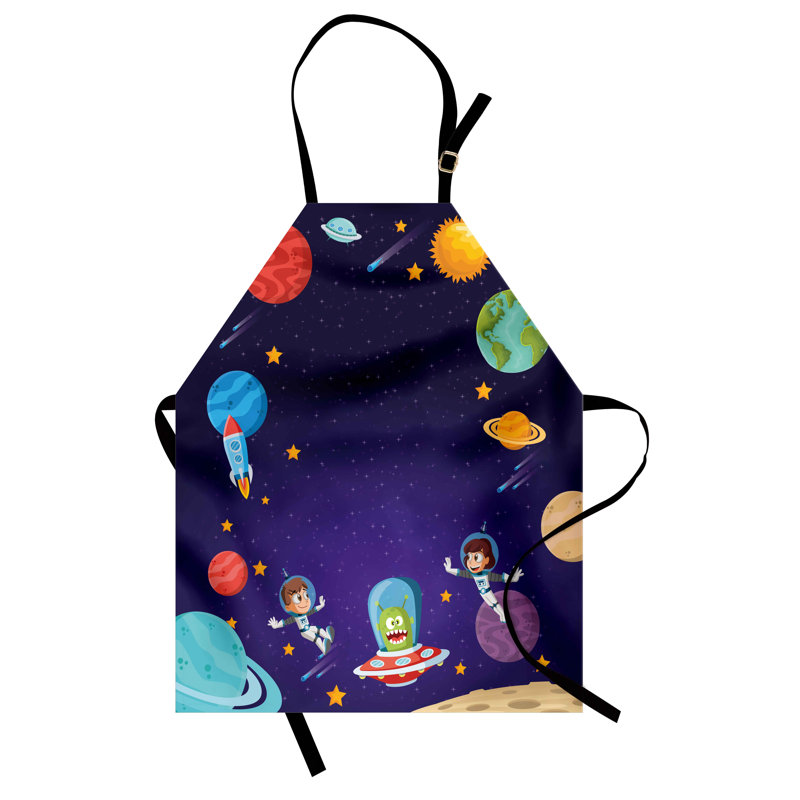 Multicolore East Urban Home Alien tablier unisexe astronaute extra-terrestre taille adulte