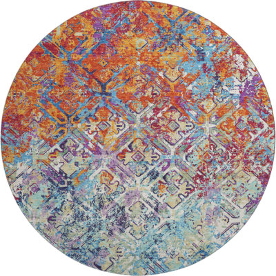 Premium Machine Washable Prisco Copper Rug