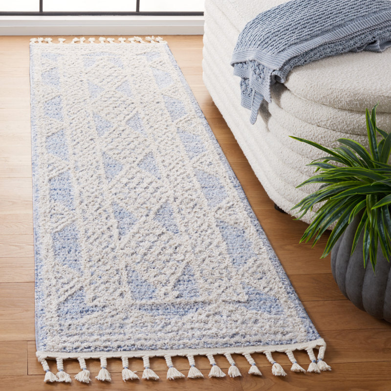 Tapis géométrique Chapel Performance, Tapis de couloir 2 pi 2 po x 8 pi
