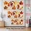 Feuilles d'automne, reproduction d'art sur toile tendue sur toile, ensemble de 3-1935884996